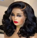 Natural Black Loose Body Wave 13x4 Lace Frontal Wig Lace Front Brazilian Human Hair Wigs for Black Women