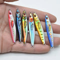 JIGGINGDUKE 10g/15g/20g S-shape Slow Fall Pitch Jigging Lure  Lead Metal Jig GT Bass Fishing Lure Artificial Bait