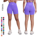 Women Custom Sportswear High Waist Cycling Shorts Breathable Elastic Butt Lift Gym Wear Soft Nude Feeling Sports Yoga Shorts