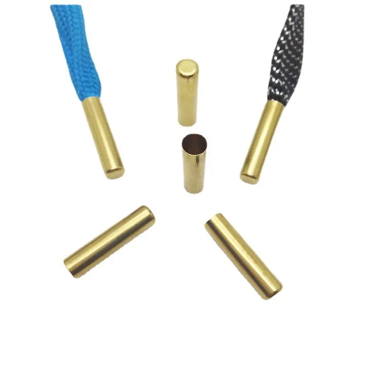 Wholesale Seamless Metal Tips for Brass Metal Rope Fasteners for Hoodie Drawstrings
