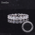 Starsgem Custom Women 14K Solid Gold Eternity Ring Engagement Moissanite Rings