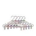 Direct Sales Macaron Color Dipped Plastic Anti slip Plastic Hangers for Hanfu JK Hangers with Clip Pants Clips