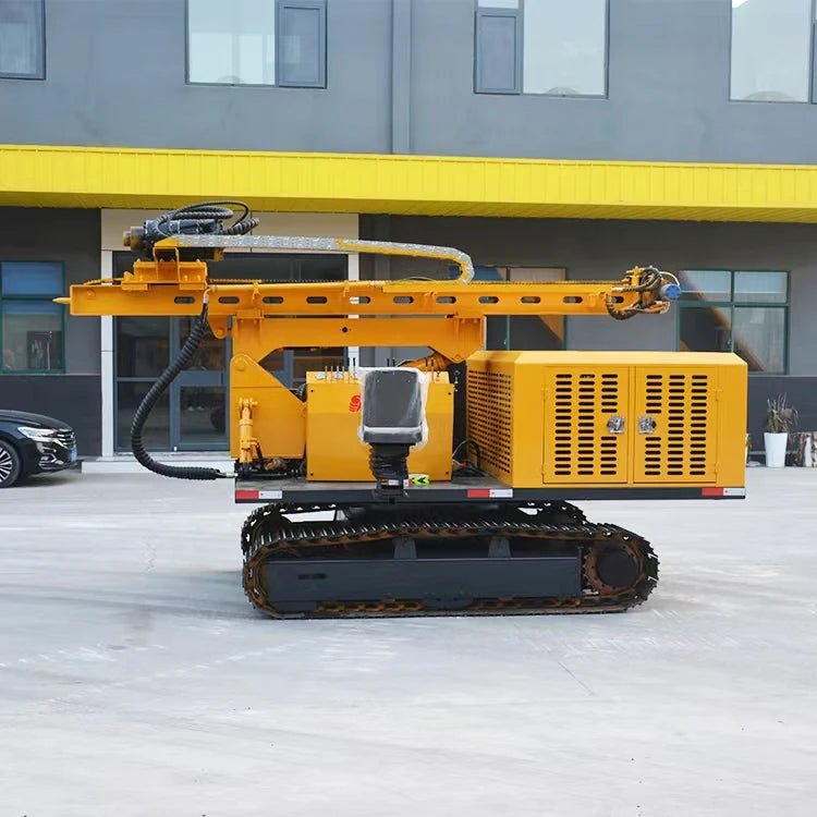 Flexible Crawler Solar Pile Driver for Impact Rotary and Helical Piling in Solar Construction