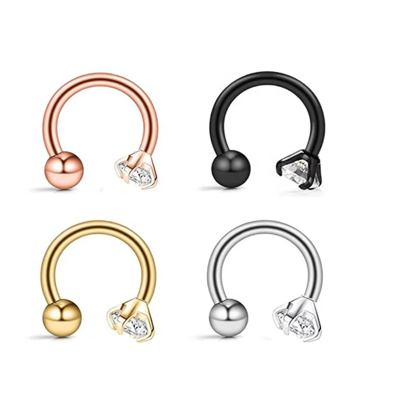 Gaby New Arrive C Shape Stainless Steel  Cartilage Earring Nose Rings Bulk Fashion Jewelry Piercing Jewelry