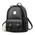 2023 Exquisite Solid Color High-grade Leather Waterproof Cute Backpack  Mochila Escolar