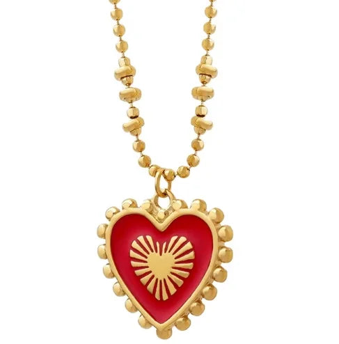 Nice Quality New Design Stainless Steel Jewelry Heart Pendant Splicing Chain New Necklace