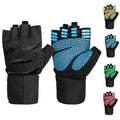 MKAS Hot Selling Breathable Sports Gymtraining Weightlifting Gloves Adjustable Bodybuilding Fitness Gym Sports Gloves