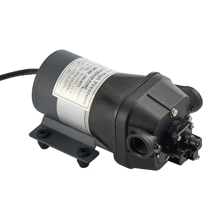 New Product 12V/24V DC Brushless Water Pump Small Size Durable High Pressure Diaphragm Booster Pump 5L/min Electric Motor