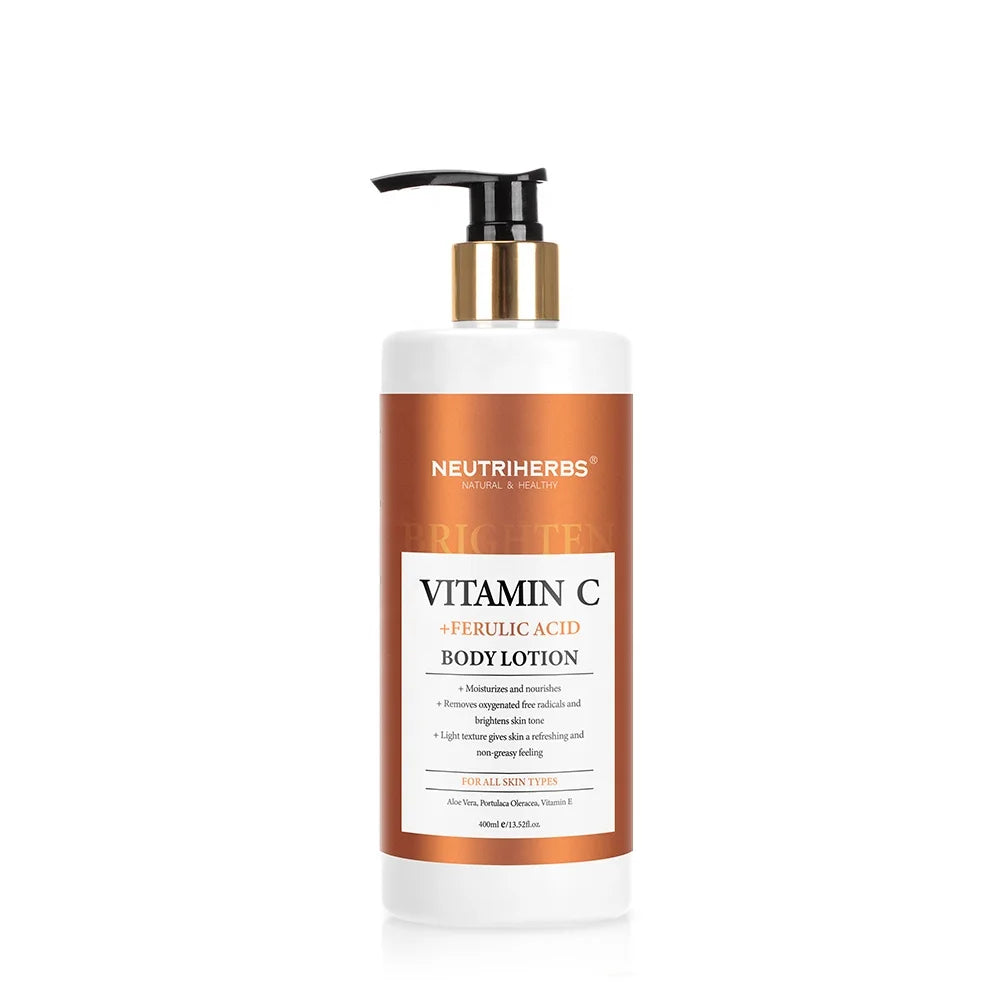 Neutriherbs Private Label Wholesale Skin Care Hyaluronic Acid Antioxidant Light Texture Vitamin C Body Lotion