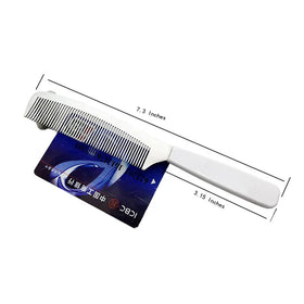Wholesale Customized logo Size Color Stainless Steel Comb Plastic Handle Hair Salon Hairdresser's Comb