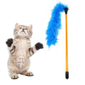 Plush Cat Rod with Bells and Feathers Interactive Funny Cat TOYS