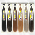 Julianna Wholesale Smooth Heat Resistant Bone Straight Protein Fiber Heat Resistant Weave Weft Bundle Synthetic Hair Extensions