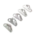 TA2138 3 Holes Dia 5mm Aluminum Silver Waterproof Portable Triangle Tent Rope Tensioner Slider Stopper
