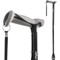 Rehaescort Aluminum Quad Cane for Women Men Folding Design Stable Base Lightweight Adjustable Walking Stick Featuring Rubber