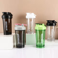 Madou Portable 500ml Sports Fitness Drinkware Water Bottle High Temperature Resistant PP Shake Milkshake Protein Powder Mixing