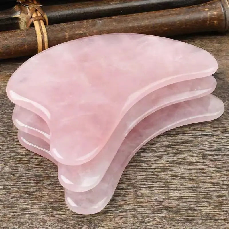 2026 The Dolphin Shape Green Rose Quartz Gua Sha Scraping Board Eye Face Massager Gua Sha Stone