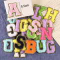 NEW DESIGN 5.5cm Embroidered Chenille Letter Alphabet Patches for Shirt Garment Accessories