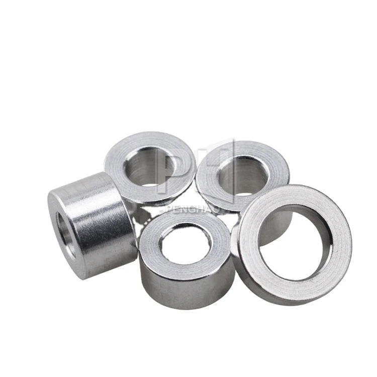 Aluminum Flat Washer M3 M4 M5 M6 M8 Aluminum Bushing Gasket Spacer No Thread CNC Sleeve Round Standoffs for RC Model