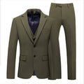 MOQ 1 Pieces Men's Suits Business Casual Men's Three-piece Suit Slim Groom Wedding Dress Custom Wholesale