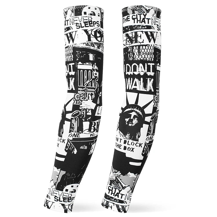 Custom Cooling Sport Cycling Arm Compression Tattoo Arm Sleeve