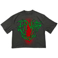 Boxy Men's Vintage Oversized 100% Cotton T-Shirt Custom Logo O-Neck Heavyweight Short Sleeve Street Wear Screen Print Style