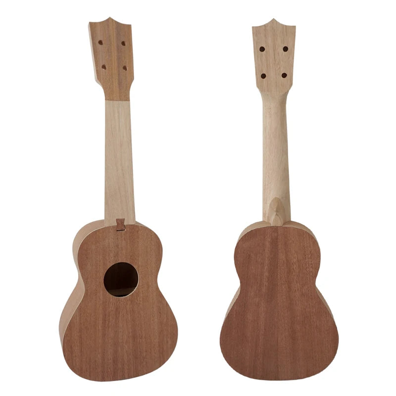 Aiersi Brand Wholesale Price Unfinished 21 Inch Kids Wood Diy Kits for Handpainting Ukulele White Body Small Guitar Music School