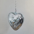 Popular Led Hanging Ornaments Club Dj Party Stage Lights Heart Mirror Ball with Chain