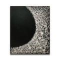Black&White Modern Hotel Wall Decor Custom-made Abstract Hand Printed Thick Texture Acrylic Paintings