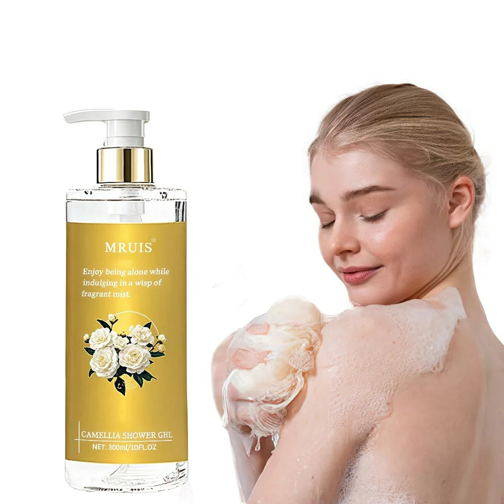 MRUIS Camellia Nourishing Body Wash for Adults Herbal & Chemical Ingredients Whitening Feature  Wash Alluring Shower Gels