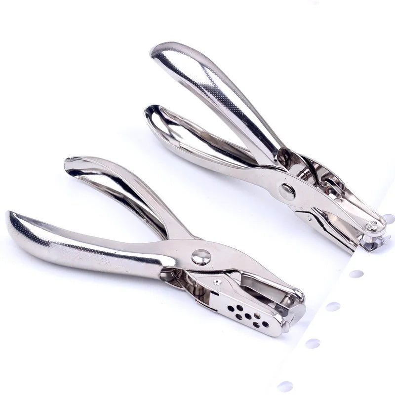 Single Hole 3/6mm Pore Diameter Puncher DIY Metal Paper Hole Puncher for Scrapbooking 1-8 Pages Punch Pliers