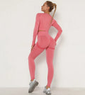 GC Seamless Fold Roupa De Academia Feminina Kit Fitness & Yoga Wear Yoga Conjuntos Yoga Seamless Set Gym Sets Clothing Woman's