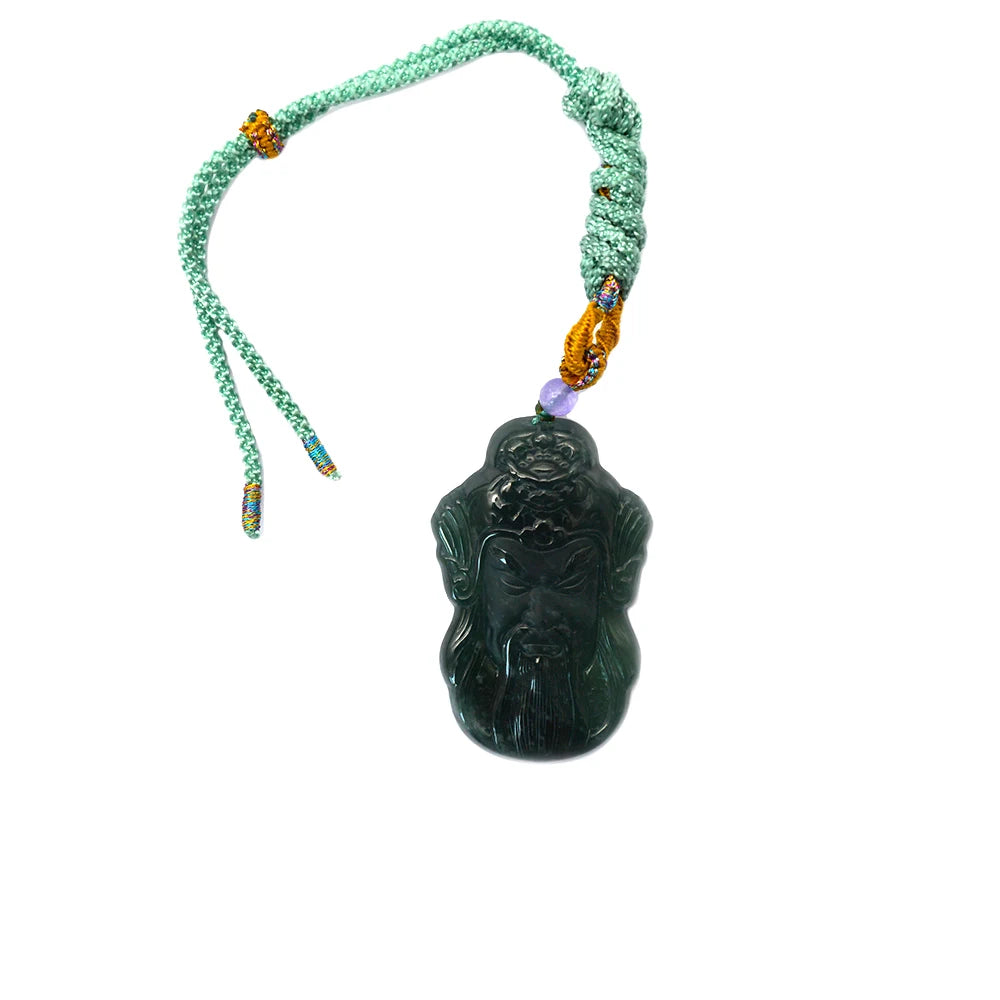 2025 New Arrival Lucky Duke Guan Amulet Pendant Polished Carved Jewelry for Men/Women Protection Necklace Gift Box