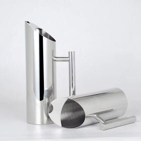 Custom Disposable Slanted Mouth Metal Bottle Stainless Steel Glasses Gallon Insulated Water Jug Dispenser Set