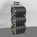 Adjustable Height Tire Display Rack Metal Tire Display Rack Warehouse Storage Shelf Retail Store Customizable