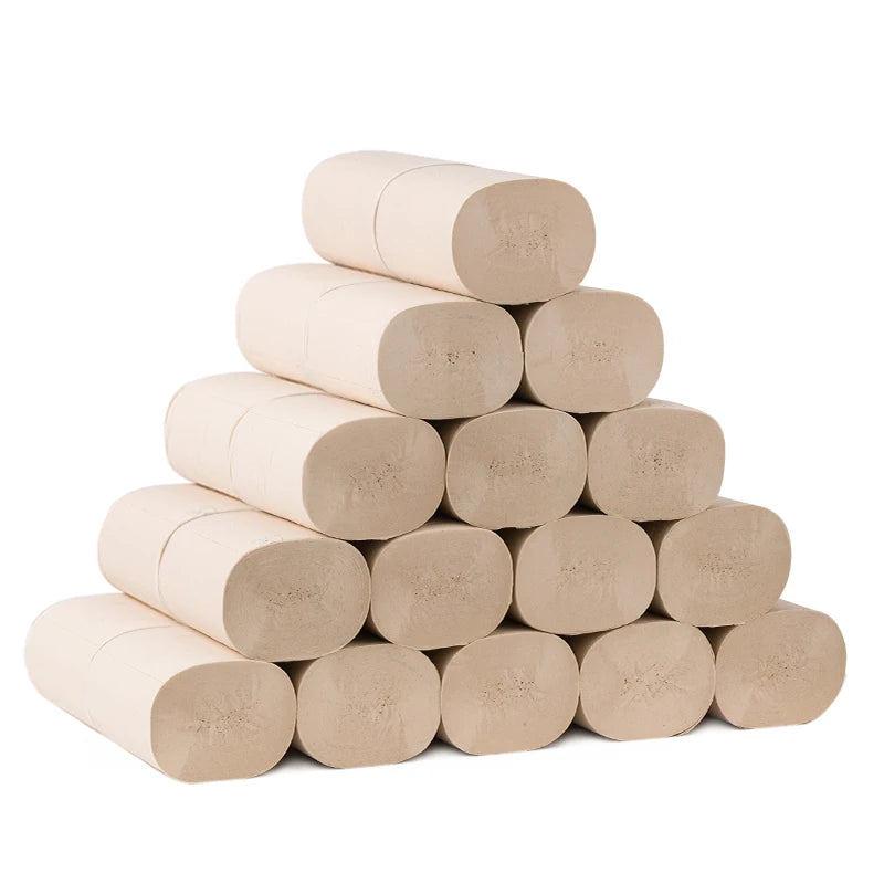 Manufacturers OEM Bathroom Embossing Printed 2Ply 3Ply Bamboo Pulp Tissue Toilet Paper Roll