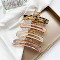 Korea Simple Acetate Plate Hairpin Fashion Alloy Large Adult Hair Accessories Clip One Word Metal Clip Headdress