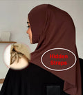 Solid Muslim Ladies Turban Soft Elastic Headscarf Middle Eastern Head Wraps Crystal Hemp Women Instant Hijab with Hidden Straps