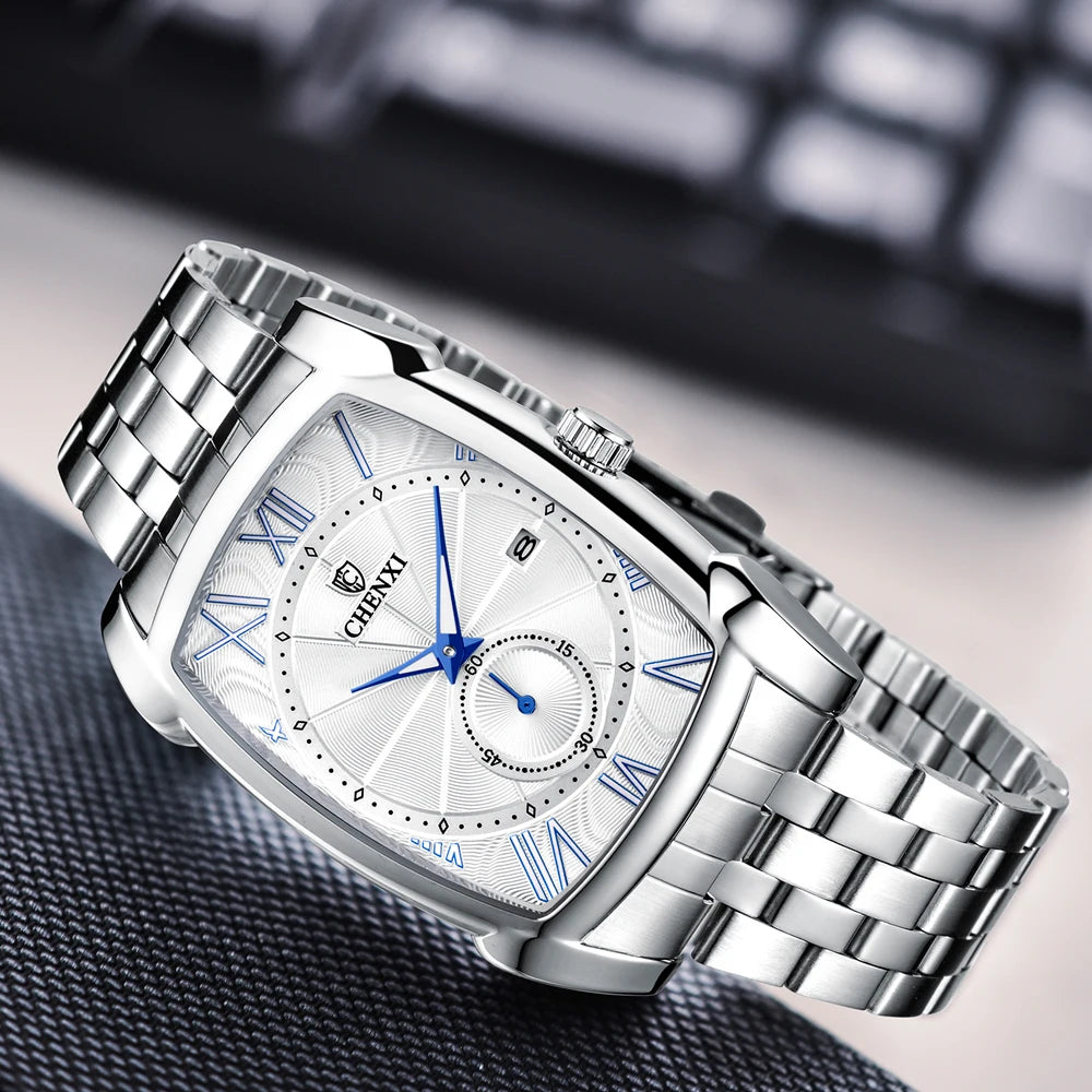 CHENXI 8209 Top Watches Quartz 316 Stainless Steel Wristwatch Men Fashion Waterproof Business Men's Watch