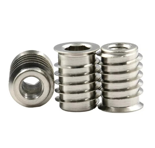 M4 M5 M6 Stainless Steel 304 Furniture Hexagonal Countersunk Embedded Insert Nut