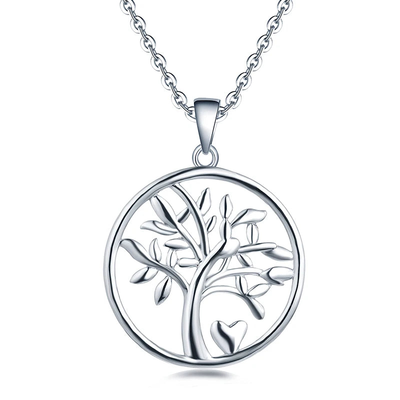 2025 LULUFOCUS Hot Selling 925 Sterling Silver Family Tree of Life Pendant Necklace Gift for Lalies