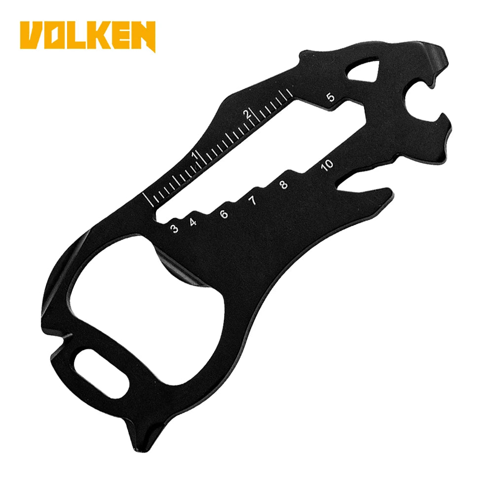 Cartoon Graphic Stainless Steel Multifunctional EDC Bottle Opener Outdoor Survival Multi-purpose Tool Card Screwdriver Wrench