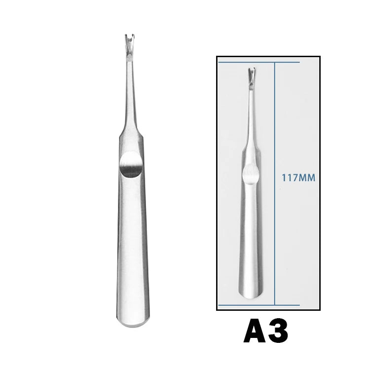 Nail Care Tools Dead Skin Fork Double Sided Cuticle Pusher Top Seller Safety Usage V Shaped Cuticle Fork for Dead Skin