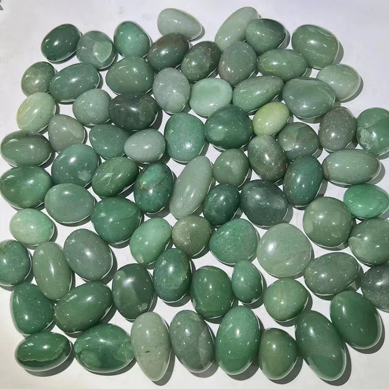 Wholesale Natural 2-3cm Green Aventurine Tumble Crystal Tumble Gravel Stone for Decoration