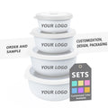 Kitchen Cabinets Refrigerator Storage Boxes Multi-Color Food Storage Container Set Stackable Eco-friendly Mix Nesting Bowl Set