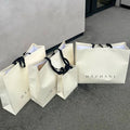 White Printed Paper Bag Luxury Custom Wedding Birthday Party Gift Paper Bagg