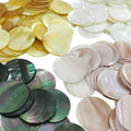 Natural Shell Disc Mother of Pearl Round Loose Gemstone Beads for Earrings Jewelry Making Wholesale