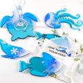 DM031 6pcs Sea Animal Tortoise Turtle Epoxy Resin Silicone Mold Kit DIY Jellyfish Keychain Coaster Molds UV Glue Jewelry Tools