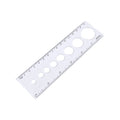 26223 Ariste Transparent 15 cm Straight 2-Sided Measuring Plastic Office Promotion Ruler for Kids