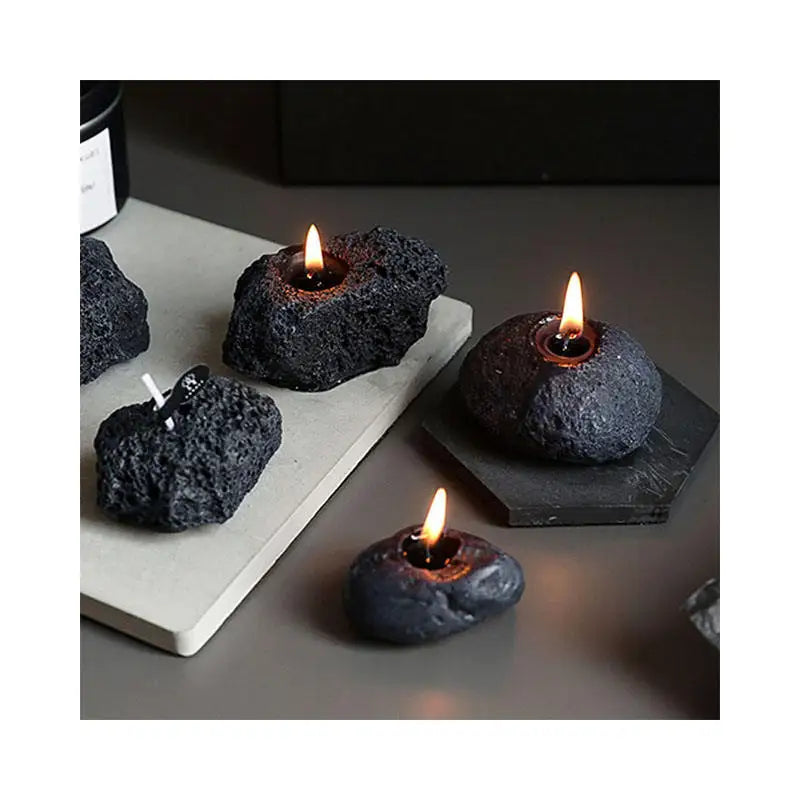 Hot Sale Mini Meteorite Shape Romantic Soy Wax Candle Aromatherapy Birthday Wedding Party Gift Candles