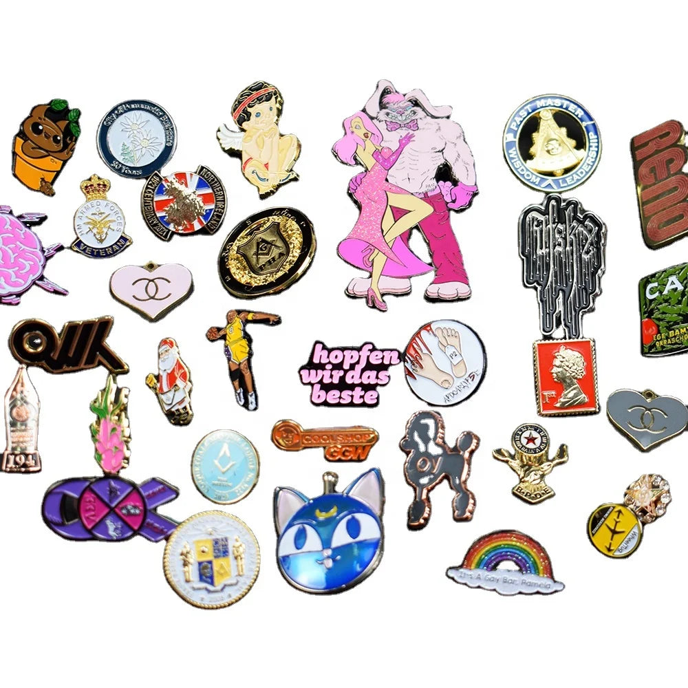 Custom Soft Hard Enamel Manufacturer Metal Lapel Badge Pin Cartoon Anime Badge